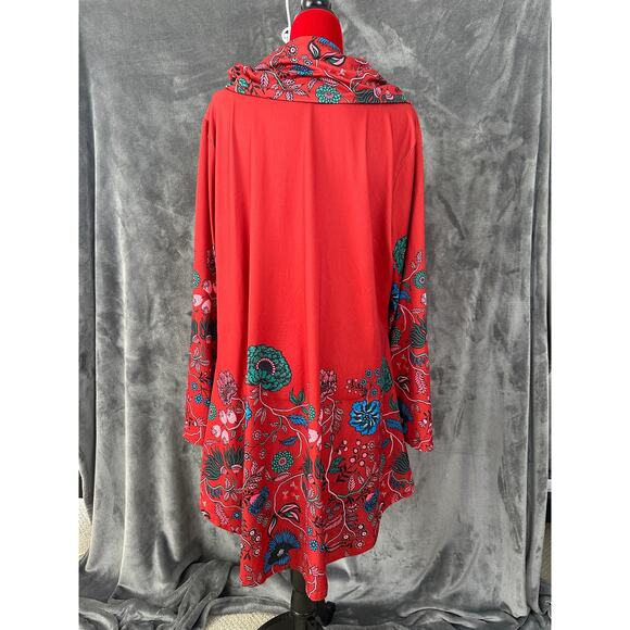 Women’s 2xl red tunic top extra large lily - Picture 4 of 11